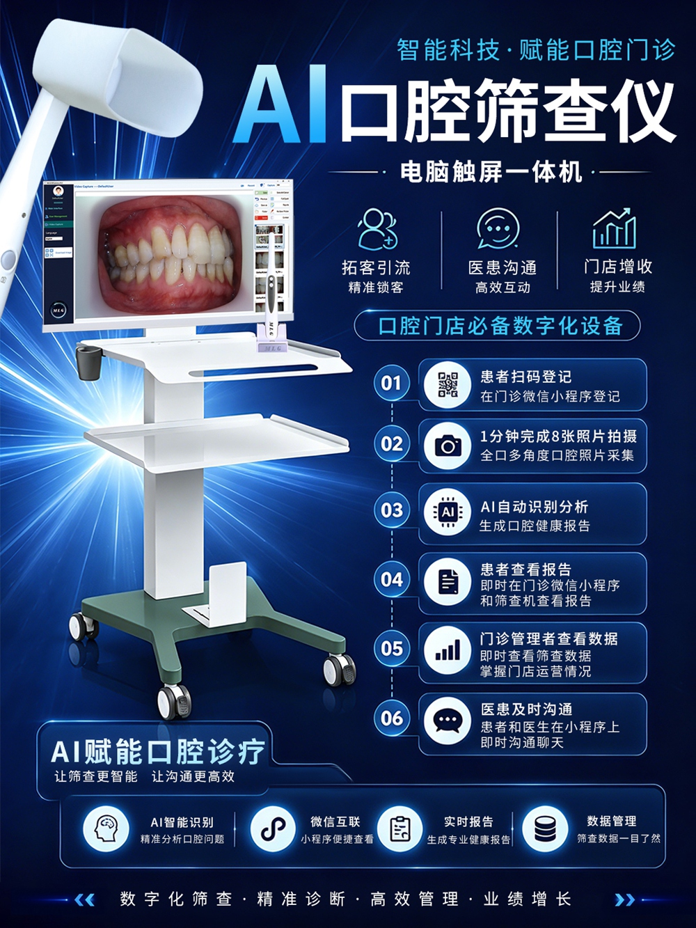 AI口腔观察仪二代一体机(含医生端口三年软件)